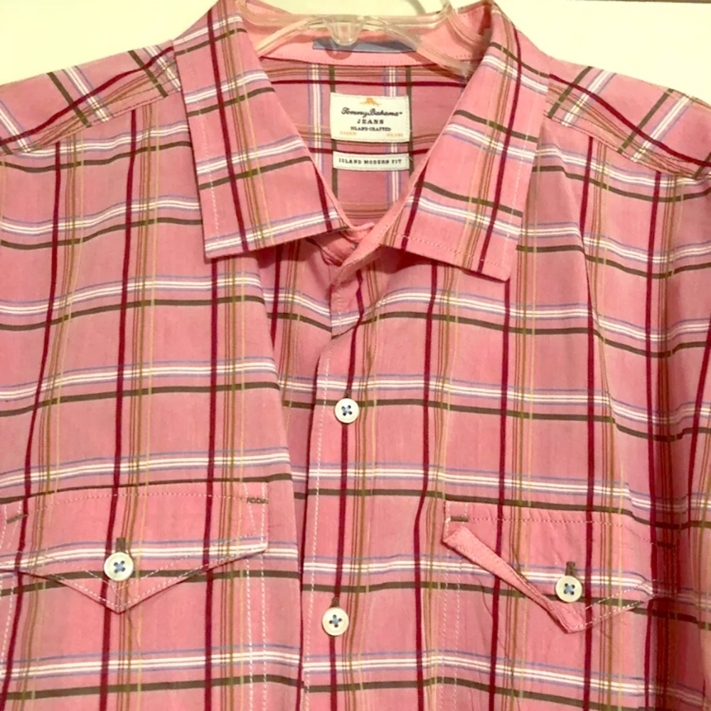 Mens Tommy Bahama Large Pink Modern Fit